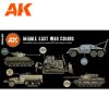 AK Interactive AK11648 MIDDLE EAST WAR COLORS 3G akril makett festék készlet