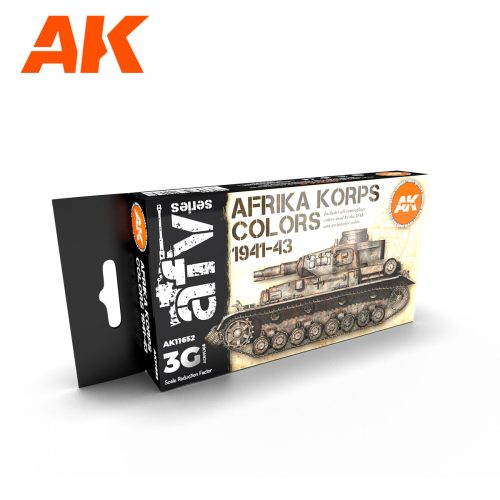 AK Interactive AK11652 AFRIKA KORPS 3G akril makett festék készlet