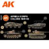 AK Interactive AK11652 AFRIKA KORPS 3G akril makett festék készlet