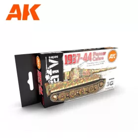   AK Interactive AK11656 GERMAN WAR COLORS 37-44 3G akril makett festék készlet