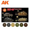 AK Interactive AK11656 GERMAN WAR COLORS 37-44 3G akril makett festék készlet