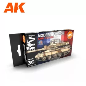   AK Interactive AK11661 MODERN FRENCH AFV 3G akril makett festék készlet