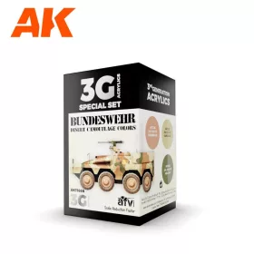   AK Interactive AK11666 BUNDESWEHR DESERT COLORS 3G akril makett festék készlet