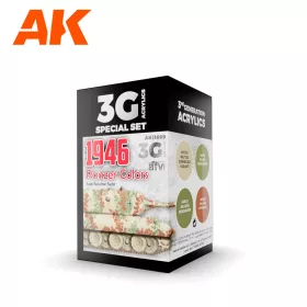   AK Interactive AK11669 PANZER COLORS 1946 3G akril makett festék készlet