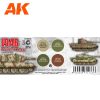 AK Interactive AK11669 PANZER COLORS 1946 3G akril makett festék készlet