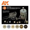 AK Interactive AK11674 OLD & WEATHERED WOOD VOL2 - 17 ml akril makett festék készlet