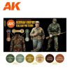 AK Interactive AK11681 WWII GERMAN ITALIAN CAMOUFLAGE akril makett festék készlet