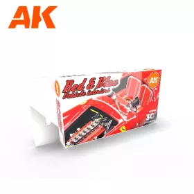   AK Interactive AK11685 RED AND BLUE INTERIOR COLORS akril makett festék készlet
