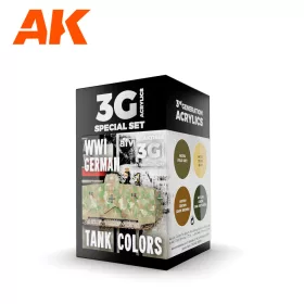   AK Interactive AK11686 WWI GERMAN TANK COLORS akril makett festék készlet
