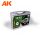 AK Interactive AK11705 PLASTIC BRIEFCASE The Best 3G 120 AFV COLORS akril makett festék