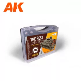  AK Interactive AK11708 PLASTIC BRIEFCASE The Best 3G 52 ENAMELS COLORS weathering effektek