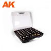 AK Interactive AK11708 PLASTIC BRIEFCASE The Best 3G 52 ENAMELS COLORS weathering effektek