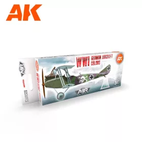   AK Interactive AK11710 WWI German Aircraft Colors SET 3G akril makett festék készlet