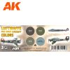 AK Interactive AK11715 Luftwaffe Pre-WWII Aircraft Colors SET 3G akril makett festék készlet