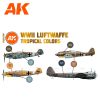 AK Interactive AK11719 WWII Luftwaffe Tropical Colors SET 3G akril makett festék készlet