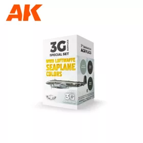   AK Interactive AK11721 WWII Luftwaffe Seaplane Colors SET 3G akril makett festék készlet
