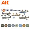 AK Interactive AK11723 WWII RAF Aircraft Colors SET 3G akril makett festék készlet