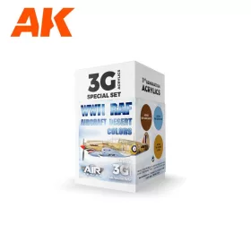  AK Interactive AK11726 WWII RAF Aircraft Desert Colors SET 3G akril makett festék készlet