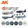 AK Interactive AK11729 WWII US Navy & USMC Aircraft Colors SET 3G akril makett festék készlet