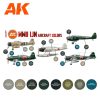 AK Interactive AK11737 WWII IJN Aircraft Colors SET 3G akril makett festék készlet