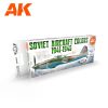 AK Interactive AK11741 Soviet Aircraft Colors 1941-1945 SET 3G akril makett festék készlet