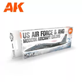   AK Interactive AK11746 US Air Force & ANG Modern Aircraft Colors SET 3G akril makett festék készlet