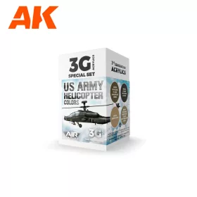   AK Interactive AK11750 US Army Helicopter Colors SET 3G akril makett festék készlet