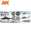 AK Interactive AK11750 US Army Helicopter Colors SET 3G akril makett festék készlet