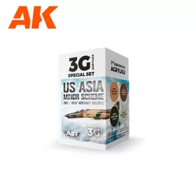   AK Interactive AK11751 US Asia Minor Scheme (IIAF/IRIAF Aircraft) SET 3G akril makett festék készlet