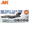 AK Interactive AK11756 Early Cold War RAF Aircraft Colors SET 3G akril makett festék készlet