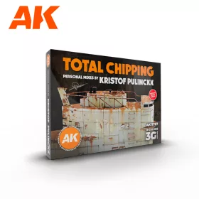   AK Interactive AK11767 TOTAL CHIPPING KRISTOF PULINCKX SET akril makett festék készlet