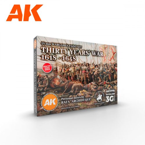 AK Interactive AK11776 SIGNATURE SET THIRTY YEARS WAR 1618-1648 Archiduque - 28 mm Paint Set