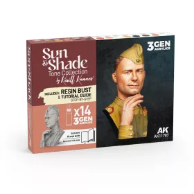   AK Interactive AK11787 SUN & SHADE TONE COLLECTION BY KIRILL KANAEV - akril makett festék készlet
