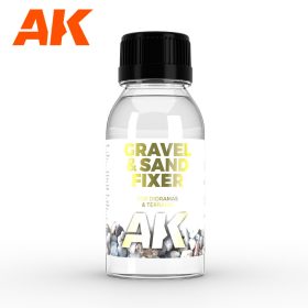   AK Interactive AK118 GRAVEL & SAND FIXER - Homok és kavics ragasztó