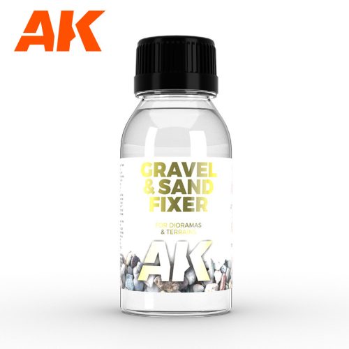 AK Interactive AK118 GRAVEL & SAND FIXER - Homok és kavics ragasztó