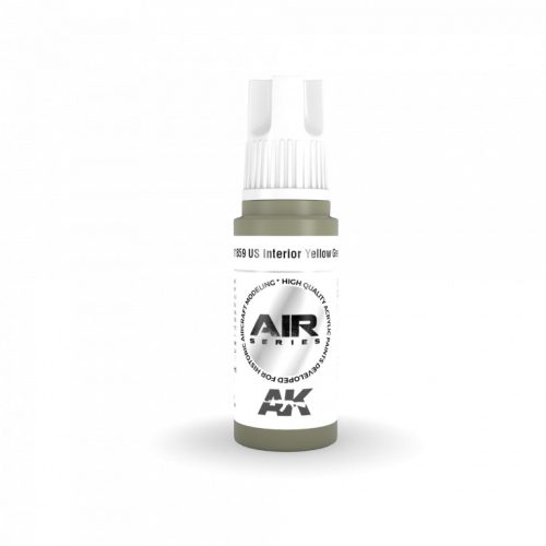 AK Interactive AK11859 US Interior Yellow Green AIR 17 ml akril makett festék