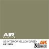 AK Interactive AK11859 US Interior Yellow Green AIR 17 ml akril makett festék