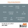 AK Interactive AK11865 M-485 Blue-Grey AIR 17 ml akril makett festék