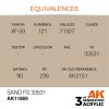 AK Interactive AK11869 Sand FS 33531 AIR 17 ml akril makett festék