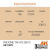 AK Interactive AK11870 Radome Tan FS 33613 AIR 17 ml akril makett festék