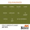 AK Interactive AK11875 Field Green FS 34097 AIR 17 ml akril makett festék