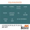 AK Interactive AK11877 Aggressor Blue FS 35109 AIR 17 ml akril makett festék