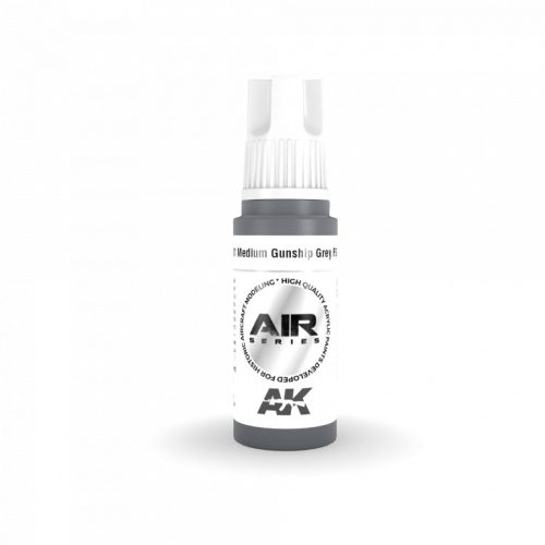 AK Interactive AK11881 Medium Gunship Grey FS 36118 AIR 17 ml akril makett festék