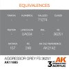 AK Interactive AK11885 Aggressor Grey FS 36251 AIR 17 ml akril makett festék