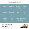 AK Interactive AK11910 AII Light Blue 17 ml akril makett festék