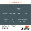 AK Interactive AK11917 AMT-11 Blue-Grey 17 ml akril makett festék