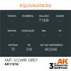 AK Interactive AK11918 AMT-12 Dark Grey 17 ml akril makett festék