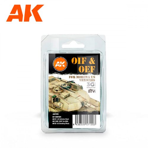 AK Interactive AK120 OIF & OEF - US VEHICLES WEATHERING SET