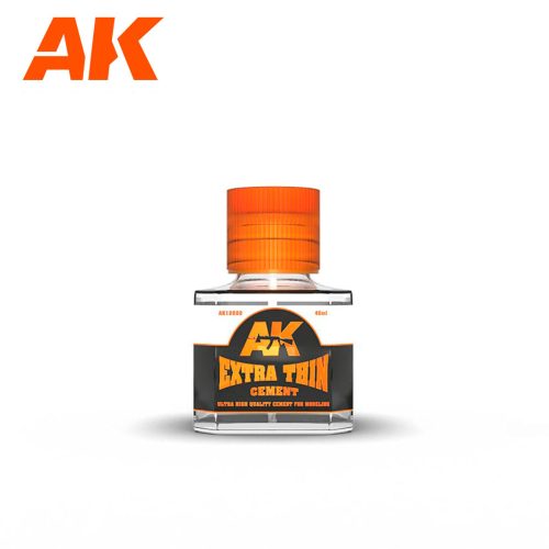 AK Interactive AK12002 EXTRA THIN CEMENT - makett RAGASZTÓ, precíz ecsettel a kupakban
