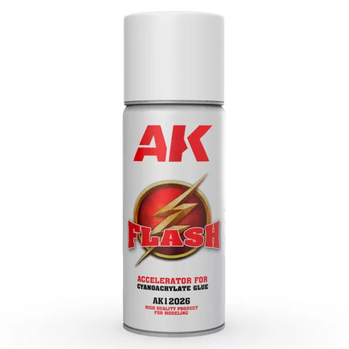 AK Interactive AK12026 FLASH - ACCELERATOR FOR CYANOACRYLATE GLUE - Kötésgyorsító spray, 200 ml
